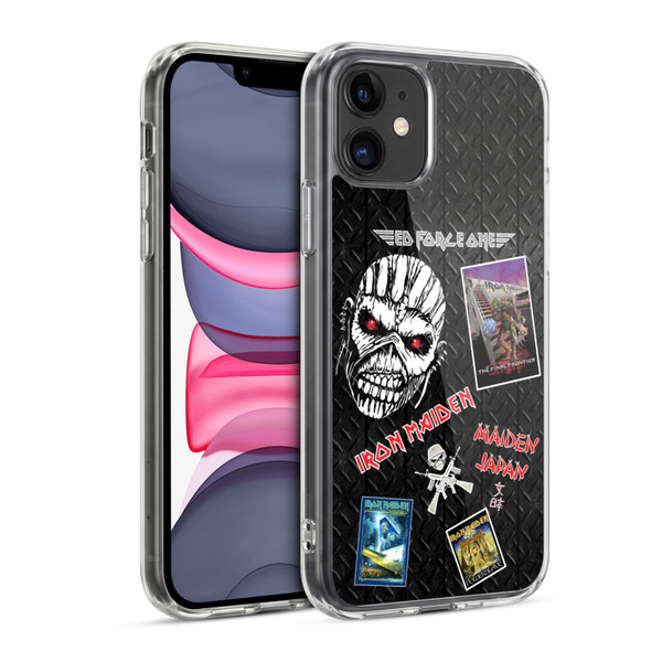 Iron Maiden Graphics Collage Soft Gel Case for Apple iPhone 11