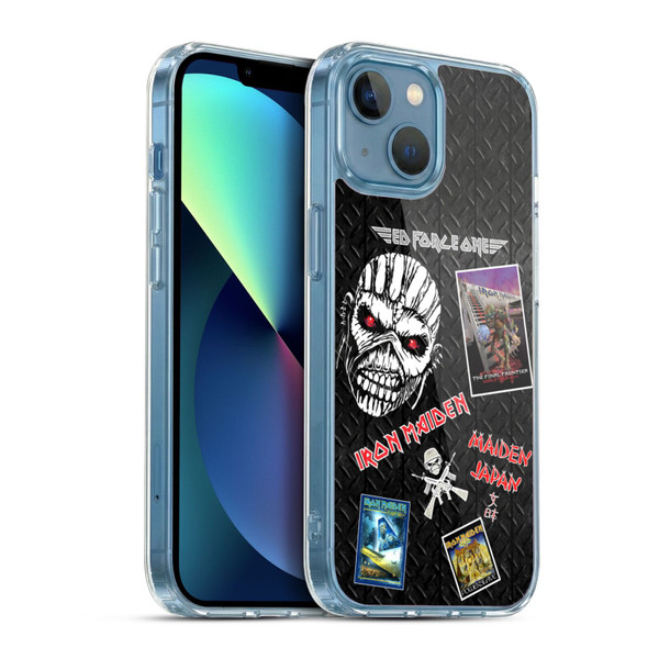 Iron Maiden Graphics Collage Soft Gel Case for Apple iPhone 13 Mini & MagSafe