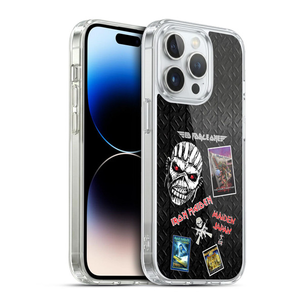 Iron Maiden Graphics Collage Soft Gel Case for Apple iPhone 13 Pro & MagSafe