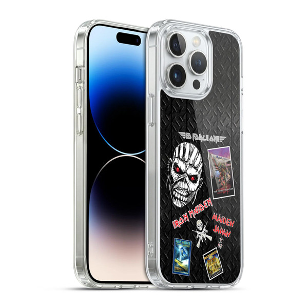 Iron Maiden Graphics Collage Soft Gel Case for Apple iPhone 14 Pro Max & MagSafe