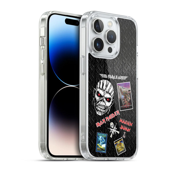Iron Maiden Graphics Collage Soft Gel Case for Apple iPhone 14 Pro & MagSafe
