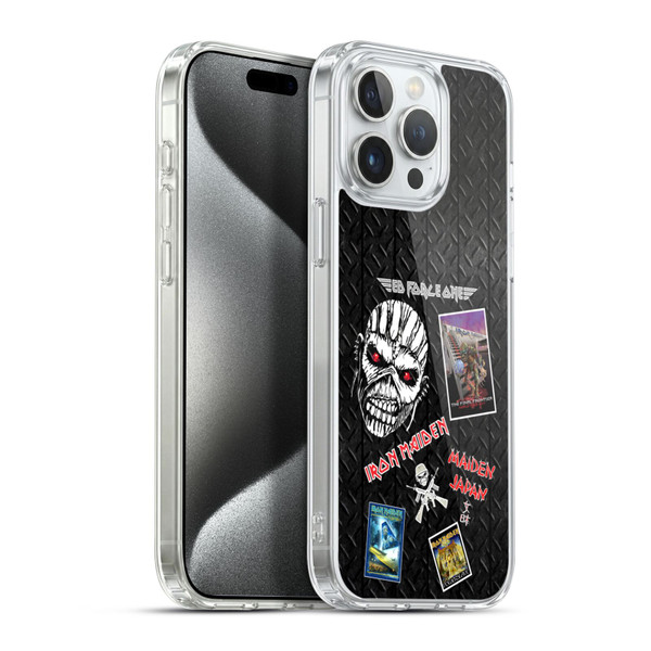 Iron Maiden Graphics Collage Soft Gel Case for Apple iPhone 15 Pro Max & MagSafe