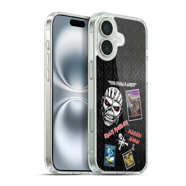 Iron Maiden Graphics Collage Soft Gel Case for Apple iPhone 16 Plus & MagSafe