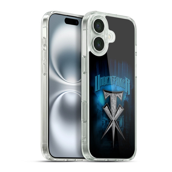 WWE The Undertaker Stone Cross Soft Gel Case for Apple iPhone 16 Plus & MagSafe