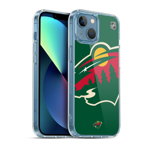 NHL Minnesota Wild Oversized Soft Gel Case for Apple iPhone 13 Mini & MagSafe