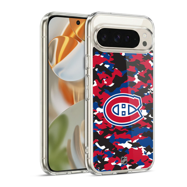 NHL Montreal Canadiens Camouflage Soft Gel Case for Google Pixel 9 / Pixel 9 Pro