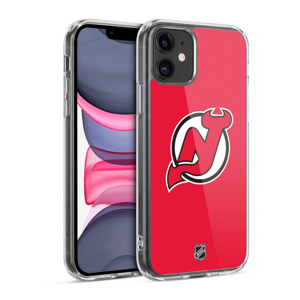 NHL New Jersey Devils Plain Soft Gel Case for Apple iPhone 11