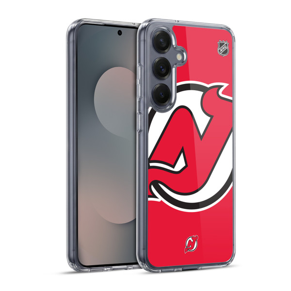NHL New Jersey Devils Oversized Soft Gel Case for Samsung Galaxy S25+ & MagSafe