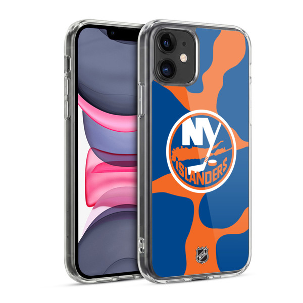 NHL New York Islanders Cow Pattern Soft Gel Case for Apple iPhone 11