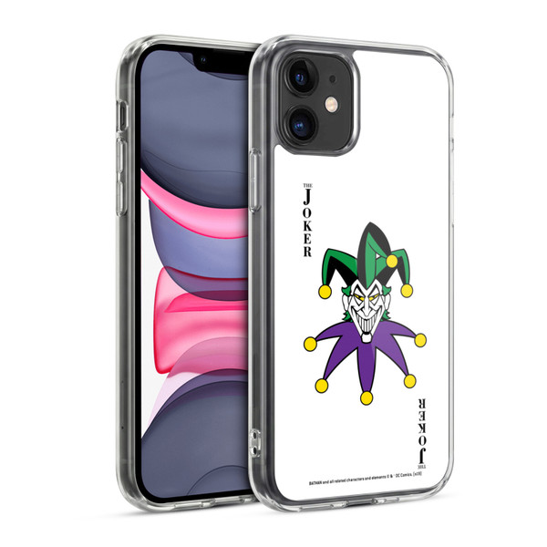 The Joker DC Comics Character Art Card Soft Gel Case for Apple iPhone 11