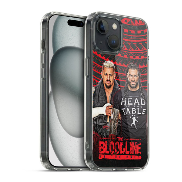 WWE The Bloodline Group Soft Gel Case for Apple iPhone 15 & MagSafe