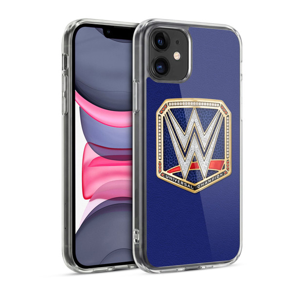 WWE Title Belts Universal Championship Soft Gel Case for Apple iPhone 11