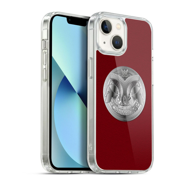 WWE Title Belts Raw Tag Team Championship Soft Gel Case for Apple iPhone 13