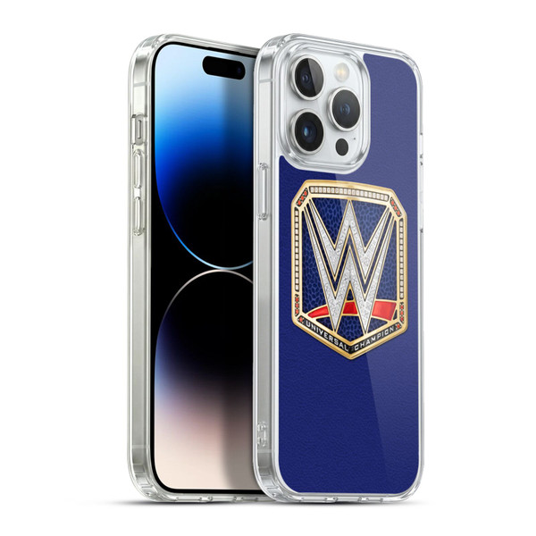 WWE Title Belts Universal Championship Soft Gel Case for Apple iPhone 13 Pro Max & MagSafe