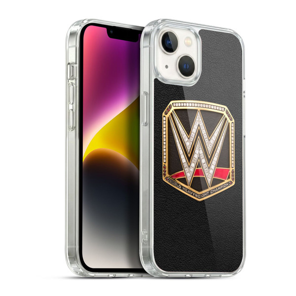 WWE Title Belts Championship Soft Gel Case for Apple iPhone 14 Plus & MagSafe