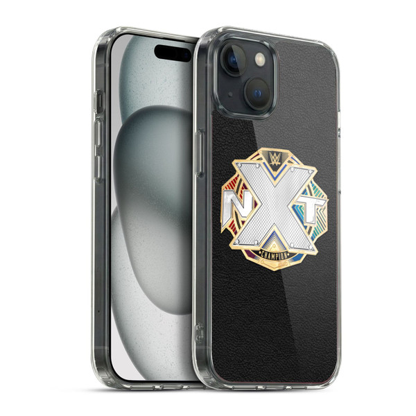 WWE Title Belts NXT Championship Soft Gel Case for Apple iPhone 15 Plus & MagSafe