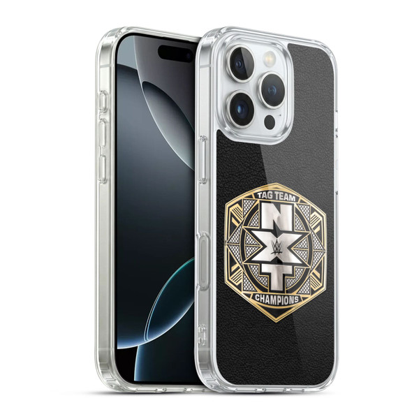 WWE Title Belts NXT Tag Team Championship Soft Gel Case for Apple iPhone 16 Pro & MagSafe