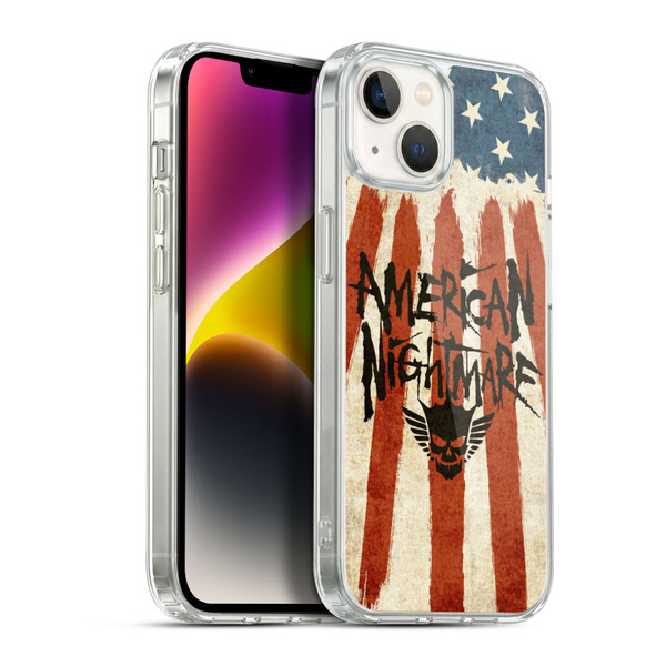 WWE Cody Rhodes Graphics American Nightmare Flag Soft Gel Case for Apple iPhone 14 Plus & MagSafe