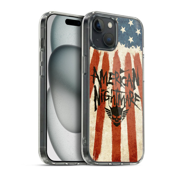 WWE Cody Rhodes Graphics American Nightmare Flag Soft Gel Case for Apple iPhone 15 Plus & MagSafe