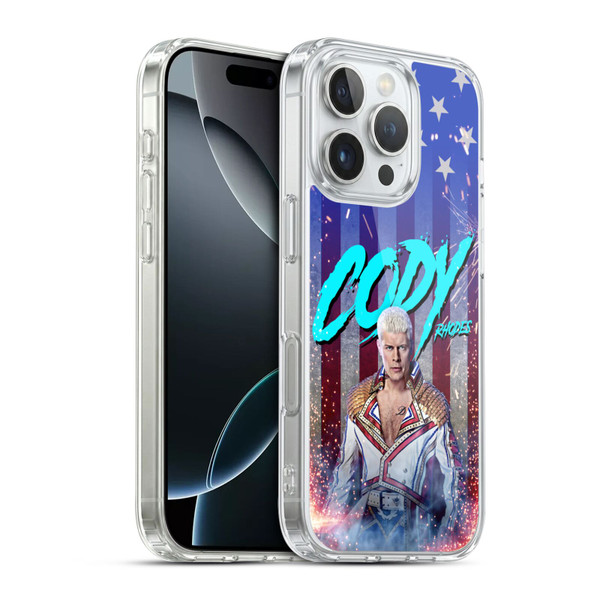 WWE Cody Rhodes Graphics Cody Rhodes Soft Gel Case for Apple iPhone 16 Pro & MagSafe