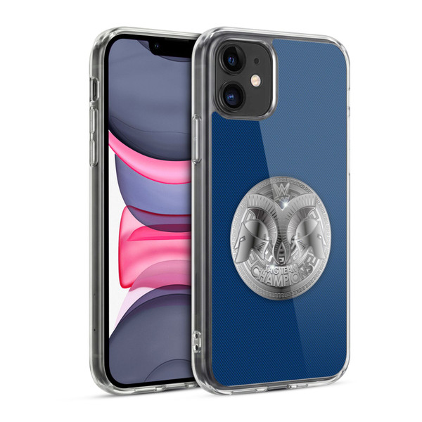 WWE Title Belts Smackdown Tag Team Champion Soft Gel Case for Apple iPhone 11