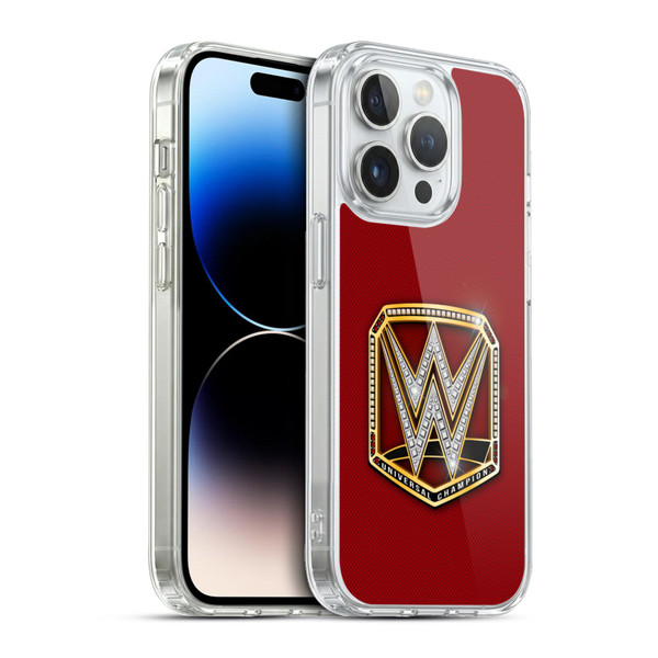 WWE Title Belts Universal Champion Soft Gel Case for Apple iPhone 13 Pro & MagSafe