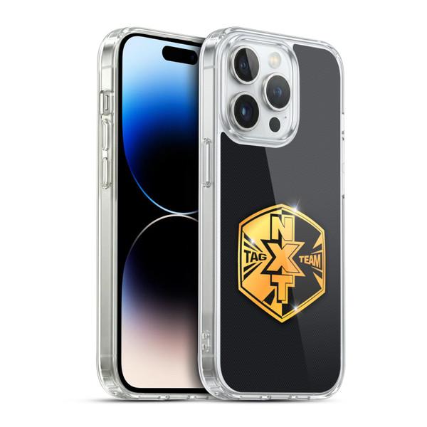 WWE Title Belts NXT Tag Team Soft Gel Case for Apple iPhone 14 Pro & MagSafe