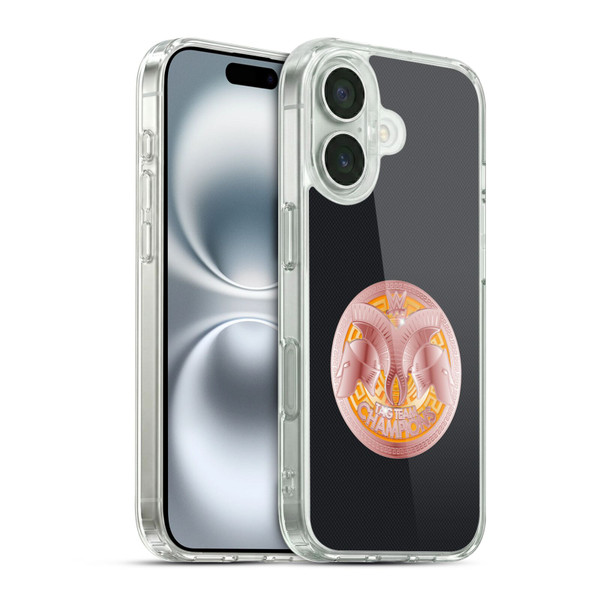 WWE Title Belts Tag Team Champion Soft Gel Case for Apple iPhone 16 & MagSafe