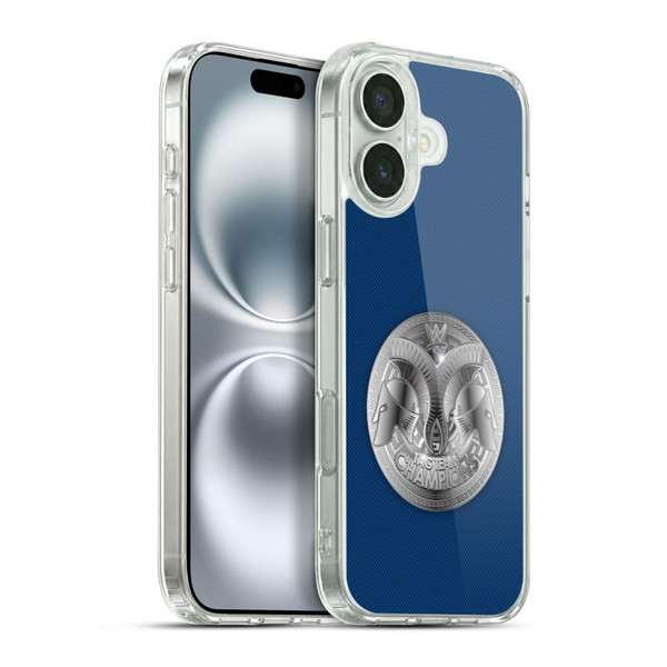 WWE Title Belts Smackdown Tag Team Champion Soft Gel Case for Apple iPhone 16 Plus & MagSafe