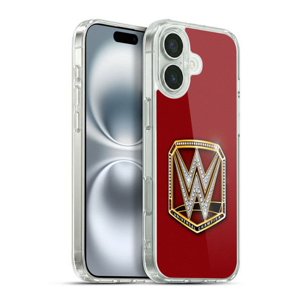 WWE Title Belts Universal Champion Soft Gel Case for Apple iPhone 16 Plus & MagSafe