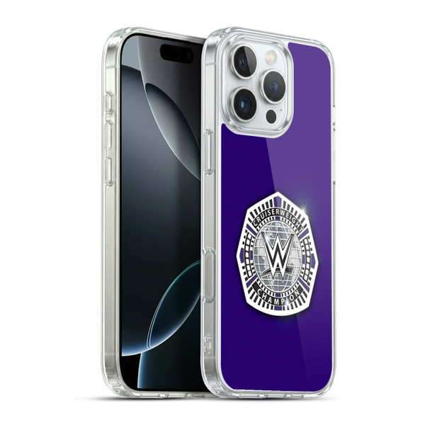 WWE Title Belts Cruiserweight Champion Soft Gel Case for Apple iPhone 16 Pro Max & MagSafe