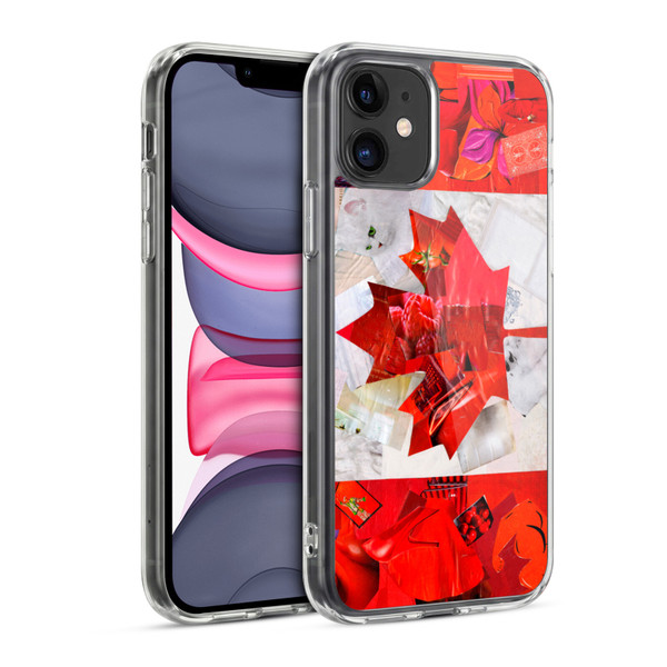 Artpoptart Flags Canada Soft Gel Case for Apple iPhone 11