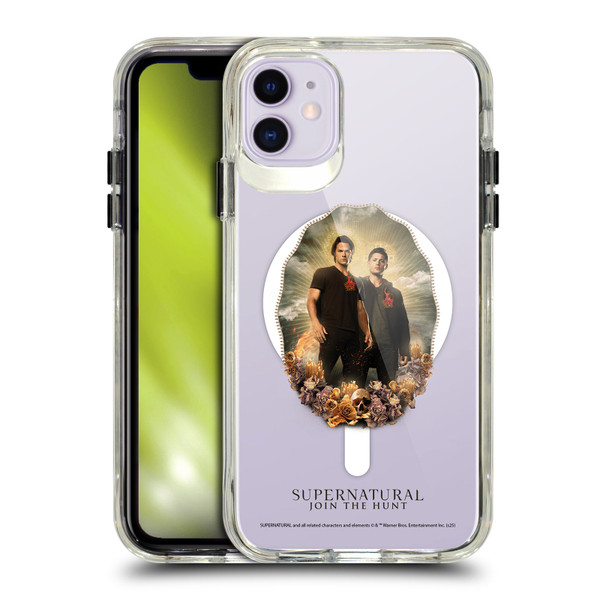 Supernatural Character Art Dean & Sam Halo SHOCKPROOF BUMPER CASE COMPATIBLE WITH Apple iPhone 11 & MAGSAFE