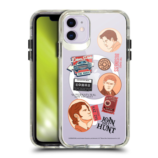 Supernatural Character Art Sam, Dean & Castiel SHOCKPROOF BUMPER CASE COMPATIBLE WITH Apple iPhone 11 & MAGSAFE
