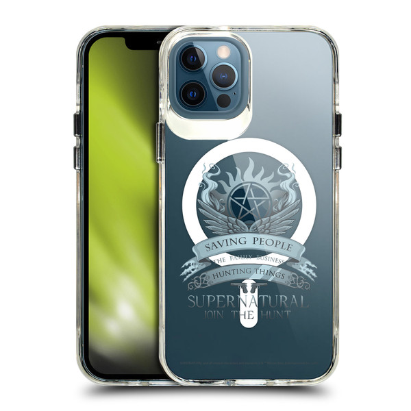 Supernatural Character Art Saving People Logo SHOCKPROOF BUMPER CASE COMPATIBLE WITH Apple iPhone 12 / iPhone 12 Pro & MAGSAFE