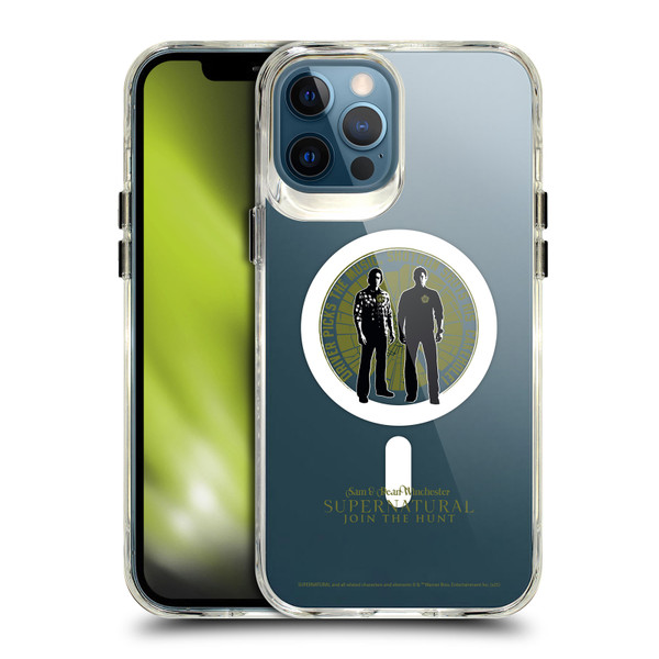 Supernatural Character Art Sam & Dean Winchester SHOCKPROOF BUMPER CASE COMPATIBLE WITH Apple iPhone 12 Pro Max & MAGSAFE
