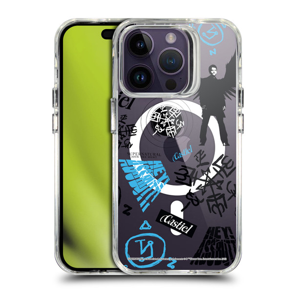 Supernatural Character Art Castiel SHOCKPROOF BUMPER CASE COMPATIBLE WITH Apple iPhone 14 Pro & MAGSAFE