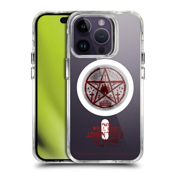 Supernatural Character Art Hunter's Code SHOCKPROOF BUMPER CASE COMPATIBLE WITH Apple iPhone 14 Pro & MAGSAFE