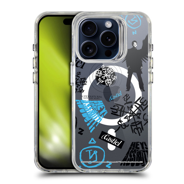 Supernatural Character Art Castiel SHOCKPROOF BUMPER CASE COMPATIBLE WITH Apple iPhone 15 Pro & MAGSAFE