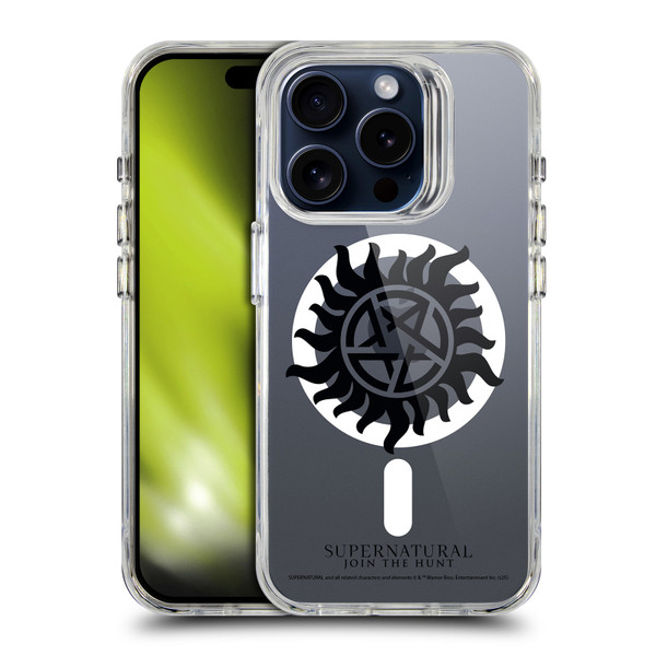 Supernatural Character Art Protection SHOCKPROOF BUMPER CASE COMPATIBLE WITH Apple iPhone 15 Pro & MAGSAFE