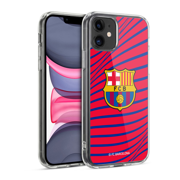 FC Barcelona Graphics Texture Soft Gel Case for Apple iPhone 11