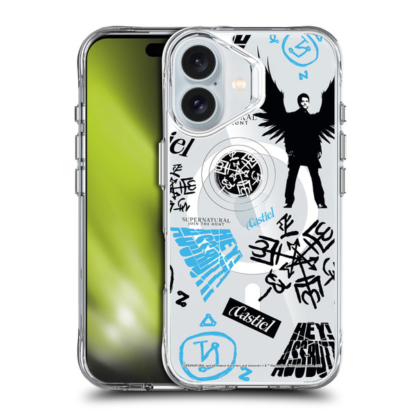 Supernatural Character Art Castiel SHOCKPROOF BUMPER CASE COMPATIBLE WITH Apple iPhone 16 & MAGSAFE