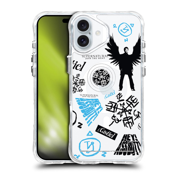Supernatural Character Art Castiel SHOCKPROOF BUMPER CASE COMPATIBLE WITH Apple iPhone 16 Plus & MAGSAFE