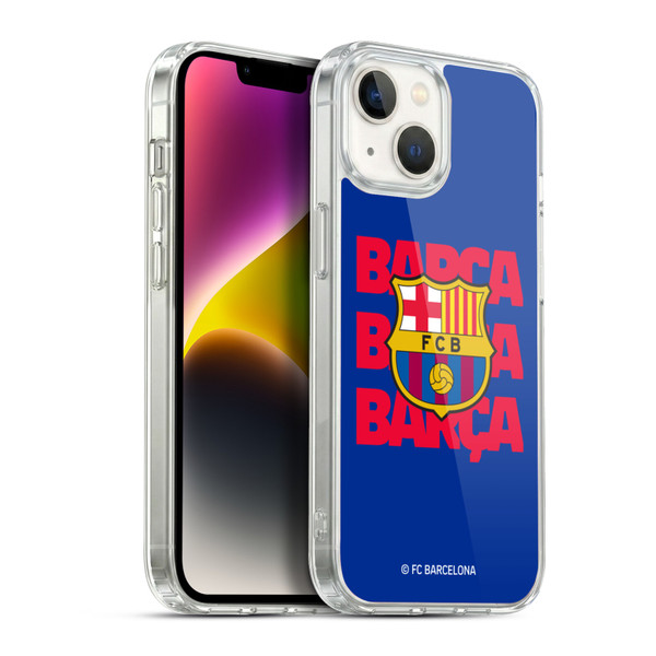 FC Barcelona Graphics Barca Crest Soft Gel Case for Apple iPhone 14