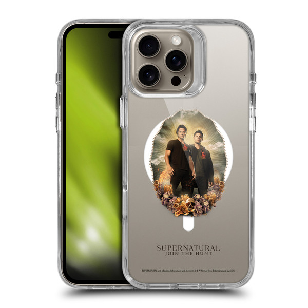 Supernatural Character Art Dean & Sam Halo SHOCKPROOF BUMPER CASE COMPATIBLE WITH Apple iPhone 16 Pro Max & MAGSAFE