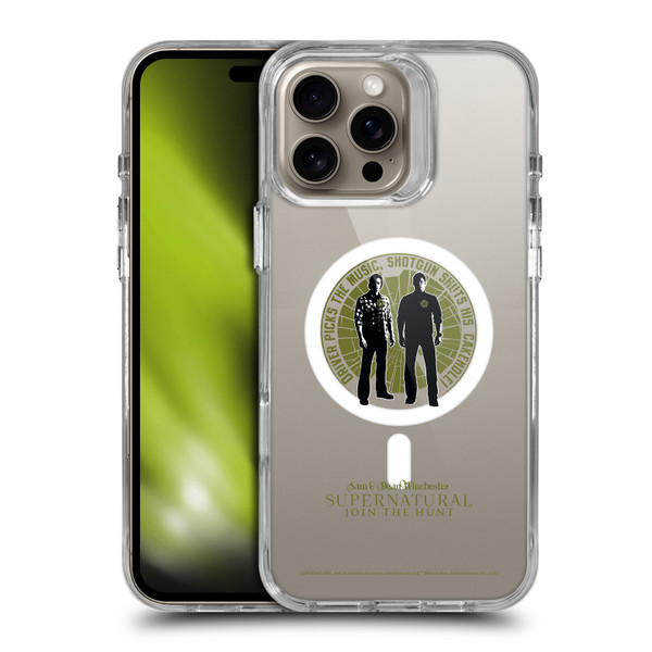 Supernatural Character Art Sam & Dean Winchester SHOCKPROOF BUMPER CASE COMPATIBLE WITH Apple iPhone 16 Pro Max & MAGSAFE