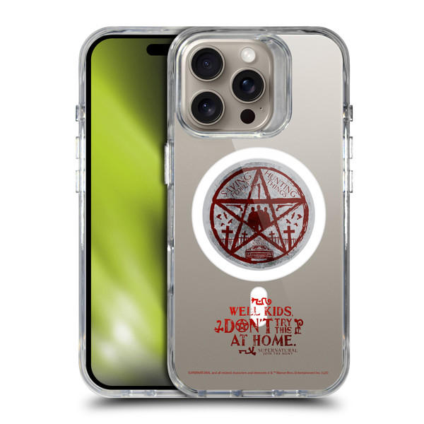 Supernatural Character Art Hunter's Code SHOCKPROOF BUMPER CASE COMPATIBLE WITH Apple iPhone 16 Pro & MAGSAFE