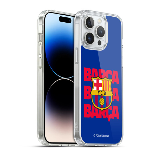 FC Barcelona Graphics Barca Crest Soft Gel Case for Apple iPhone 14 Pro Max & MagSafe