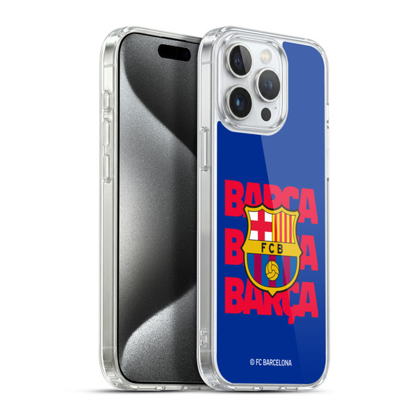 FC Barcelona Graphics Barca Crest Soft Gel Case for Apple iPhone 15 Pro Max & MagSafe