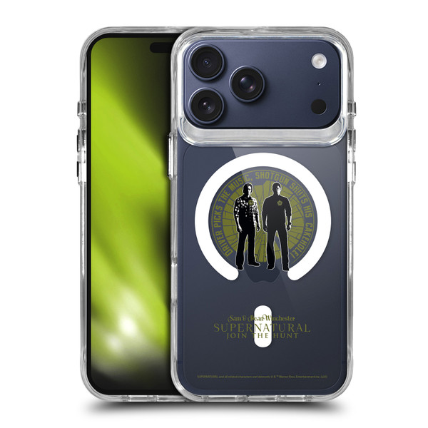Supernatural Character Art Sam & Dean Winchester SHOCKPROOF BUMPER CASE COMPATIBLE WITH Apple iPhone 17 Pro Max & MAGSAFE